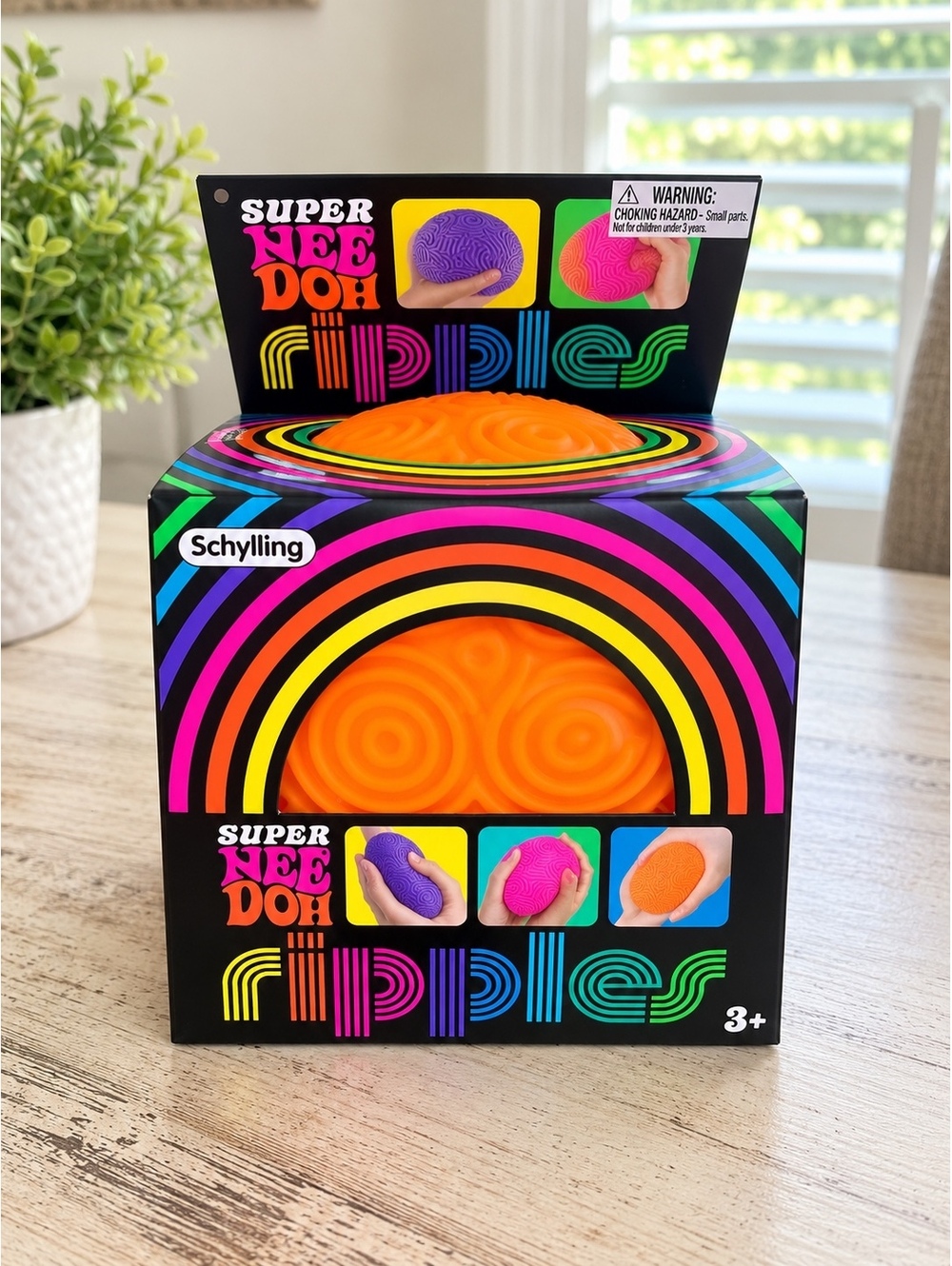 Super NeeDoh Ripples Orange NEW Sealed Schylling Sensory Toy Hard to Find